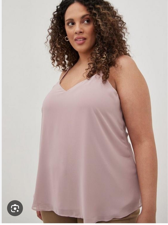 torrid Tops - Torrid Sz 2 Dusty Mauve V-Neck Adjustable Strap Camisole